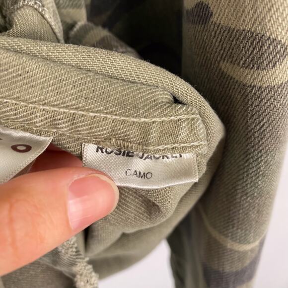 AMO Rosie Denim Jacket in Camo Print Small - Picture 6 of 9